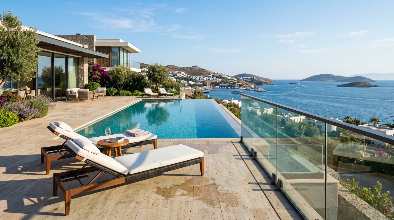 Bodrum Alüminyum Cam Korkuluk